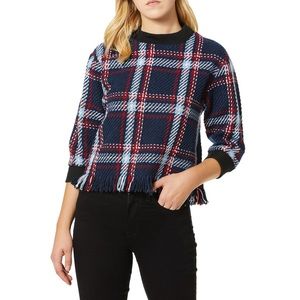 J.O.A. Womens fringe pullover size large